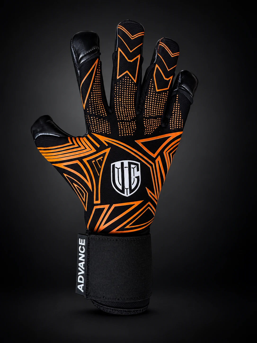 VG Advance Black Orange goalkeeper gloves