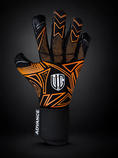 VG Advance Black Orange goalkeeper gloves