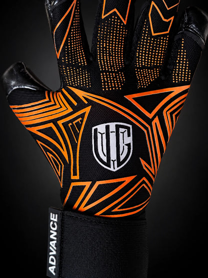 VG Advance Black Orange goalkeeper gloves, view 3