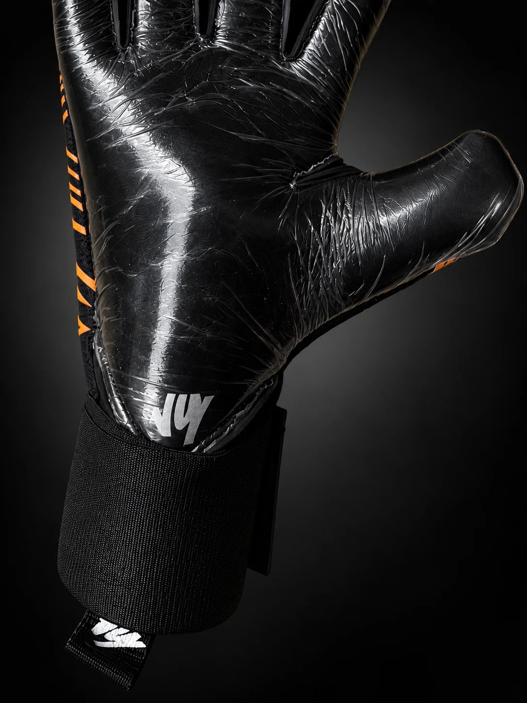 VG Advance Black Orange goalkeeper gloves, view 4