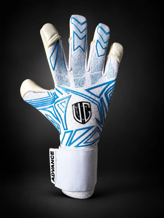 VG Advance White Blue goalkeeper gloves