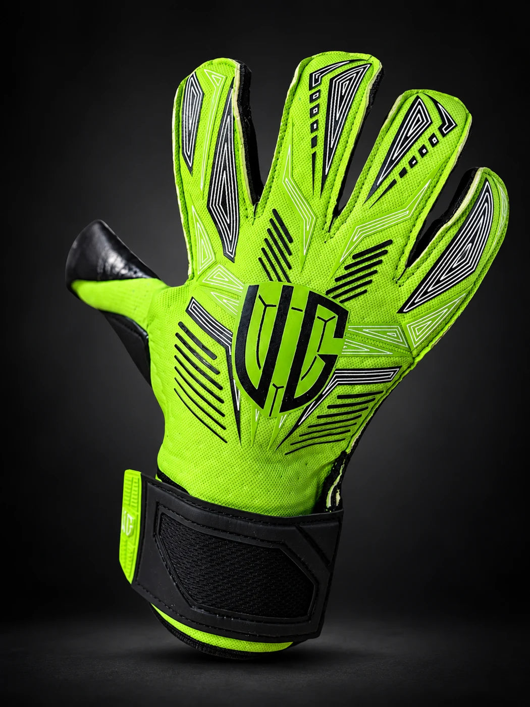 VG Vanguard Green Black goalkeeper gloves