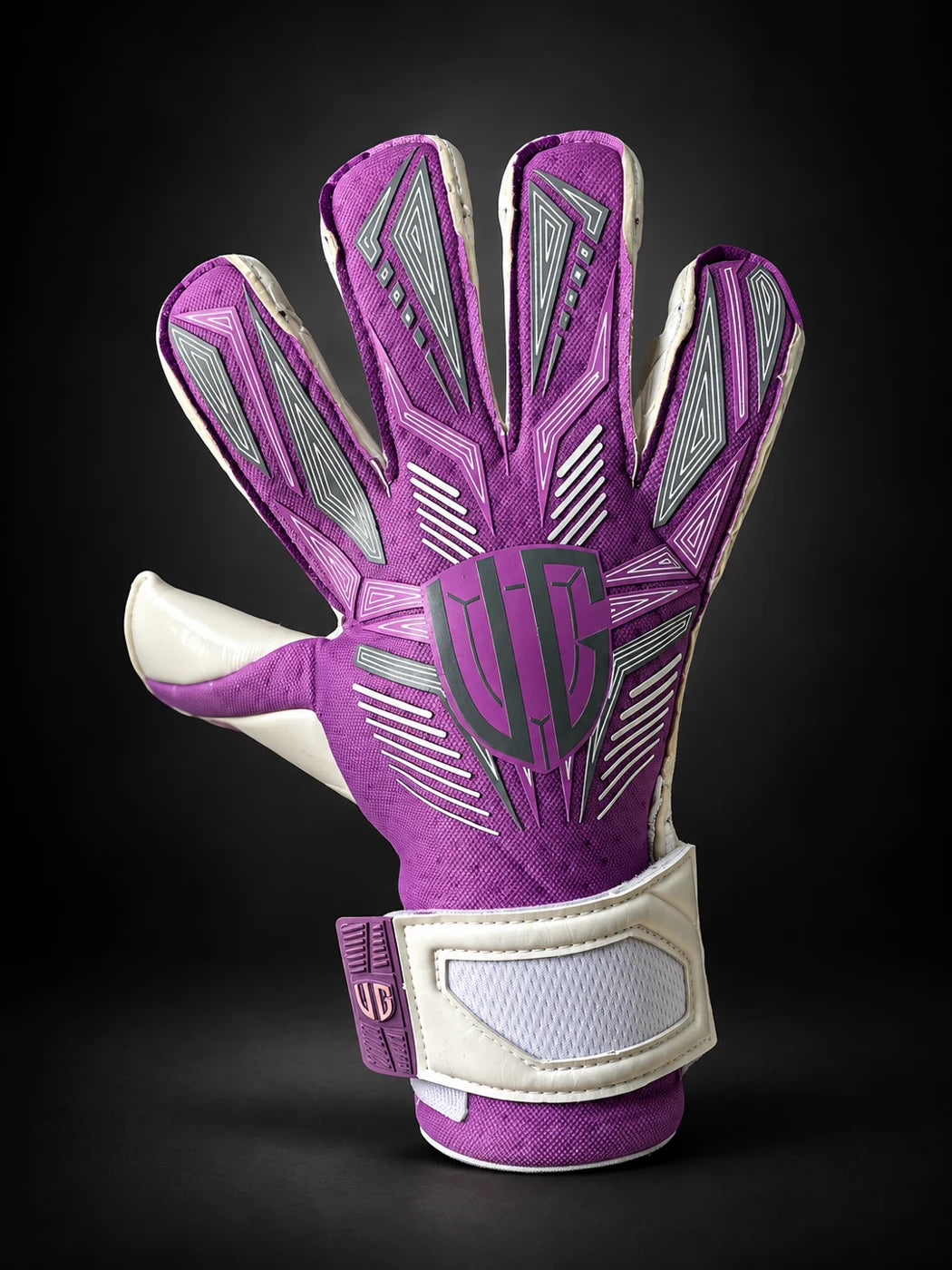VG Vanguard Purple White goalkeeper gloves